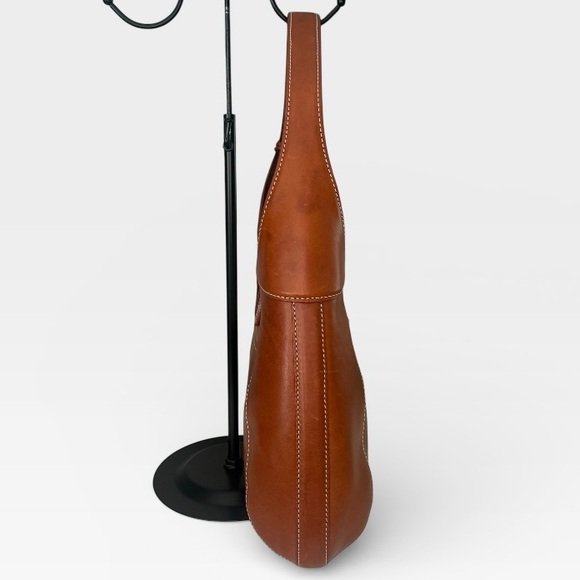 Dooney & Bourke Florentine Toscana Front Stitch Hobo Ginger Leather - Picture 5 of 10